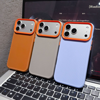 Nouvelle coque de téléphone en TPU texturé fibre de carbone pour iPhone 18 17 16 15 Pro Max 17 Air, antichoc et protectrice