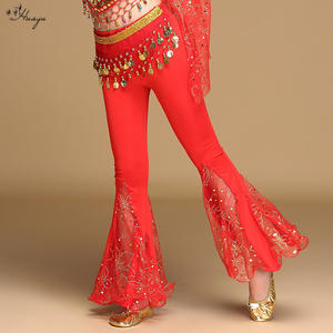 Hy819 femmes Costume de danse du ventre taille unique pantalons longs Bloomers danse du ventre pantalon Tribal inde Bollywood Oriental egypte Dancewear - Product Image 2