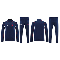 Paris Sports Football Team Training Suit Populaire col montant demi-zip gilet automne/hiver édition couleur noire