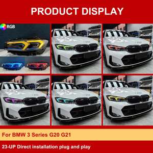 J ONE Modulo DRL LED RGB con Controllo Colore tramite Telefono per <span class=keywords><strong>BMW</strong></span> Serie 3 G20 <span class=keywords><strong>G21</strong></span> 2023-Up, Accessori e Parti Auto - Product Image 5