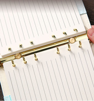 Luxuriöser A7 Spiegelglanz-Krokodilleder-Budgetplaner Hardcover Loseblatt-Notizbuch Planer-Bucheinband