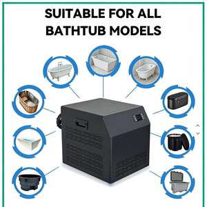 IJsbadmachine 1/3pk 460W Professionele Kleine Waterkoeler Afstandsbediening <span class=keywords><strong>Mini</strong></span> Compressor R290 Filterpomp RVS - Product Image 4