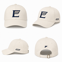 Gorra de Béisbol Deportiva Curva Estructurada de Sarga de Algodón Premium con Logotipo Monograma Águila E, Regalo Corporativo, Personalización de Marca Minorista