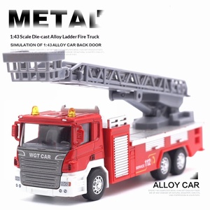 9 Modelli di Veicoli da Costruzione in Metallo, <span class=keywords><strong>Camion</strong></span> dei Pompieri, Escavatori, <span class=keywords><strong>Camion</strong></span> <span class=keywords><strong>della</strong></span> <span class=keywords><strong>Spazzatura</strong></span>, Auto <span class=keywords><strong>Giocattolo</strong></span> in Scala 1:50 - Product Image 6