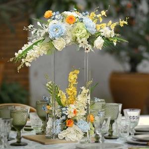 High Quality Modern Wedding Table Decoration <strong>Flower</strong> Rack and <strong>Vase</strong> Set Plastic Party Ornaments Customizable Color &amp; Size - Product Image 6