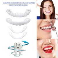 Facettes Dentaires Blanchissantes, Faux Appareil Dentaire Temporaire, Faux Dents, Appareil de Sourire Parfait, Kit de Facettes Dentaires Confortables