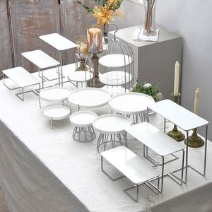 Luxury White & Gold Ceramic Dessert Display <b>Stand</b> - <b>3</b>-<b>Tier</b> Tiered <b>Cake</b> <b>Stand</b> & Pastry Serving Tray for Weddings - Product Image 5