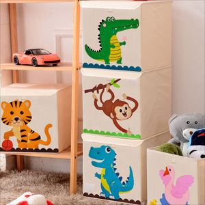 Large Capacity Fabric <b>Toy</b> Chest Zoo Print Foldable <b>Toy</b> Storage <b>Box</b> <b>for</b> <b>Boys</b> and Girls - Product Image 4