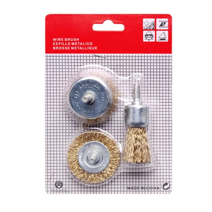 Power Tool Combination Kits 3pcs 5pcs Multi Strand DIY Rust Remove Polishing Wheel Cleaning Wire Brush Set