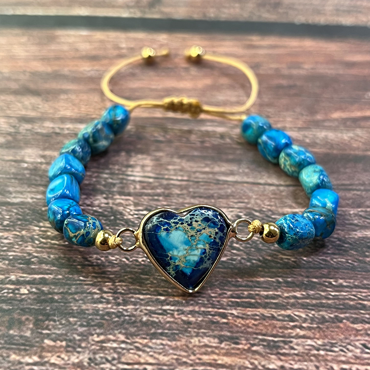 Blue Imperial Emperor Jasper Bracelet