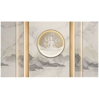 Revêtement mural pour club de santé, papier peint de fond pour studio de yoga, nouvelle décoration murale moderne de luxe imperméable non tissée pour salle de danse