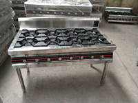 Cuisinière à gaz en fonte robuste pour la cuisine en plein air, appareil en acier inoxydable, cuisinières à gaz commerciales