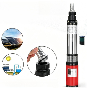 Pompa Submersible Baja Tahan Karat 12V/24V/48V Daya Angkat Tinggi 55m Pompa Sumur Dalam Sekrup DC untuk Kebun Rumah Irigasi Pertanian Tenaga Surya - Product Image 4