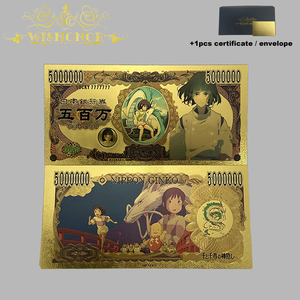 5 Models Japanese <strong>Spirited</strong> Away Anime Banknotes in 24K Gold Plated for Business Gifts - Product Image 6