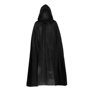 JELO Halloween vampiro <span class=keywords><strong>capa</strong></span> con capucha <span class=keywords><strong>capa</strong></span> <span class=keywords><strong>de</strong></span> Navidad Cosplay diablo disfraz Unisex negro y rojo bruja mago <span class=keywords><strong>capa</strong></span> - Product Image 3
