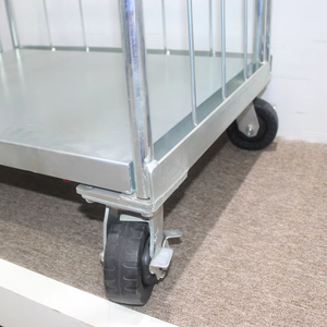 500kg siêu thị kho có thể gập lại dây cuộn container lồng xe đẩy - Product Image 3