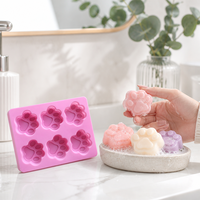 Moule en silicone en forme de patte pour savon, bougie, résine et cire