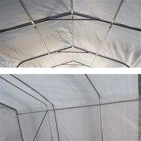 Cobertizo Portátil para Auto de 10'X20', Impermeable, Resistente a los Rayos UV, Fácil de Montar