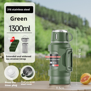 Bouteille isotherme en acier inoxydable <span class=keywords><strong>grande</strong></span> capacité pour l'extérieur, portable, pour voiture, vente en gros, modèle 316, pour eau chaude - Product Image 5