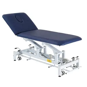 2 Section Hi-Low Electric Treatment Table Contoured Table Stretcher Physiotherapy