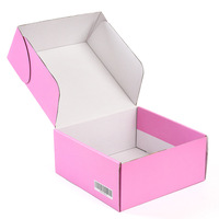 Emballage de boîte cadeau Oem rose, boîte d'emballage à impression personnalisée, boîte d'emballage avec Logo à chaud avec insertion de mousse, 10 pièces