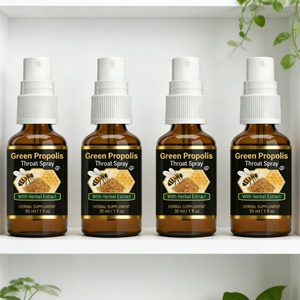 Spray buccal apaisant au miel et à la propolis, soutien OEM/ODM usine, supplément naturel de propolis d'abeille verte pour la gorge - Product Image 3