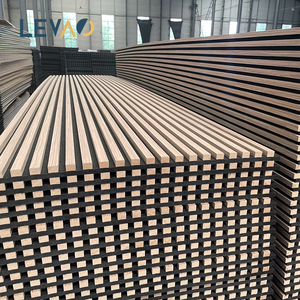 Painéis Acústicos de Madeira em MDF à Prova de Fogo e Água, Ecológicos e Isolantes Sonoros, Design 3D para Decoração de Interiores de Hotéis - Product Image 1