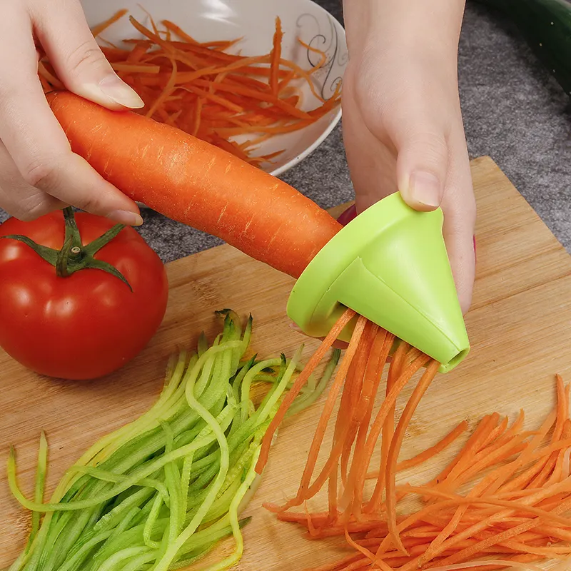 Gemüse Obsts ch neider Edelstahl Kartoffel schneiden Spiral schneider Karotten schredder Gerät Koch Salat Rettich Cutter Küchengeräte