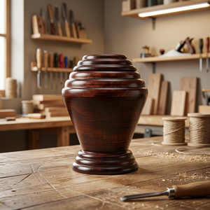 Wooden Jar <b>Urn</b> Classical Style Durable Pet Cremation Keepsake Memorial Container for Ashes Storage - Product Image 2