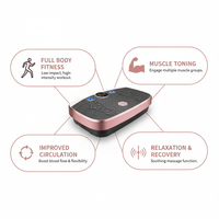 A.M.Z Vente Flash Télécommande Plateforme de Vibration à 99 Vitesses 180W Crazy Fit Massage Corps Entier