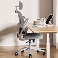 Chaise de bureau ergonomique pivotante et inclinable en maille, confortable et économique, avec repose-pieds, idéale pour le travail et le directeur