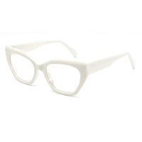 À la mode acétate optique lunettes cadres femme à la main oeil de chat femmes montures optiques lentille claire à la mode lunettes lunettes