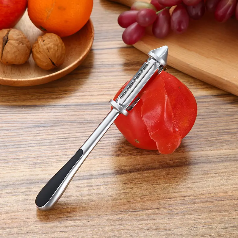 E020 Creative Rvs Groente Peelers Fruit Corer Apple Slicer Cutter Keuken Gadget Antislip Groente Peelers