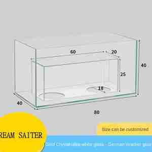 Nido de gato de vidrio ultra blanco de cinco líneas, tanque de peces interactivo de cristal dorado, Material de vidrio, Cge de gato y tanque de peces - Product Image 4
