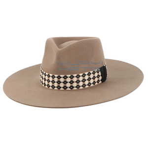 <span class=keywords><strong>Cappello</strong></span> Fedora da <span class=keywords><strong>Uomo</strong></span> in Pura Lana di Lusso con Tesa Larga Personalizzato all'Ingrosso di Huayihats - Product Image 5