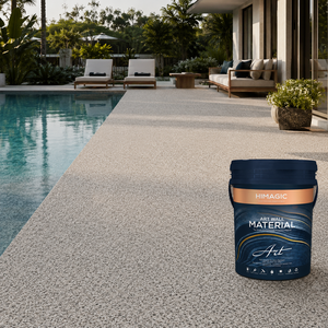 Revêtement en résine appliquée au tampon pour murs intérieurs et façades extérieures, finition galet durable, fabricant OEM personnalisé - Product Image 1