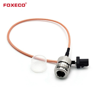 Câble RF FOXECO BNC vers Fakra, câble coaxial personnalisé en couleur, 50 ohms, câble coaxial RF 1/2