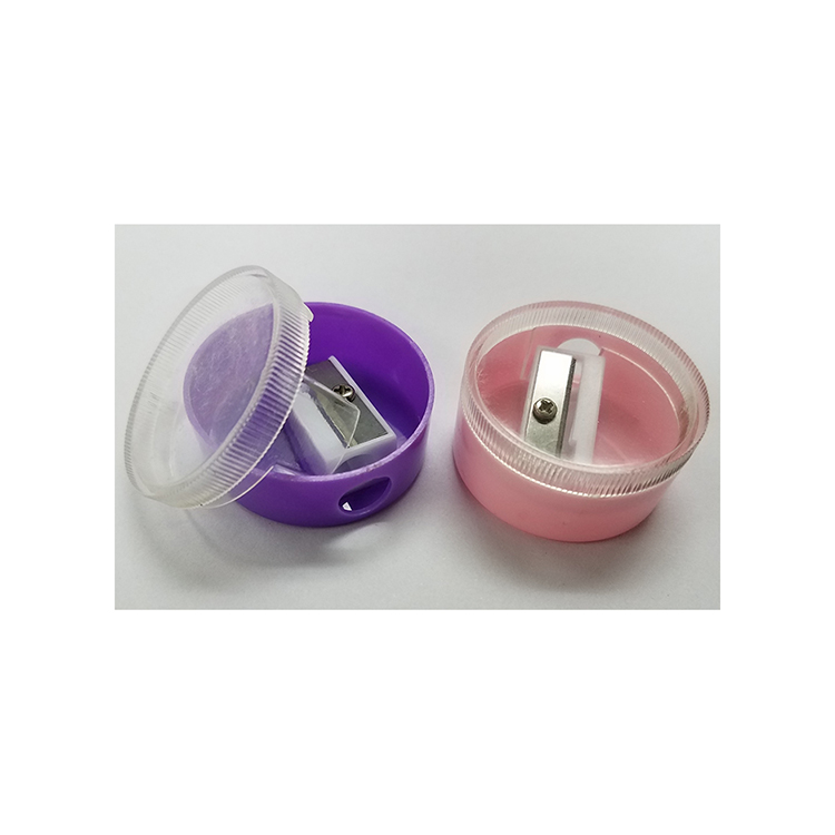 Китай, горячая Распродажа, хорошее качество, прозрачный цвет, одно отверстие, дешевая точилка для карандашей для школы