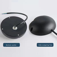 Lampadaire LED extérieur AC/DC au design coquille de tortue, IP65, en aluminium, avec CRI 90 élevé pour l'éclairage paysager de jardin et allées