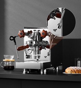 Máquina de Espresso de Doble Caldera de Alta Resistencia, Cuerpo de Acero Inoxidable, Espumador de Leche de Alto Rendimiento, Máquina de Café Semiautomática - Product Image 4