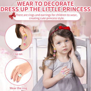 Ensemble <span class=keywords><strong>de</strong></span> bijoux pour filles, jeu <span class=keywords><strong>de</strong></span> princesse, boîte à bijoux, jeu <span class=keywords><strong>de</strong></span> simulation en intérieur, ensemble <span class=keywords><strong>de</strong></span> jouets pour fête d'anniversaire, cadeau pour enfants - Product Image 2