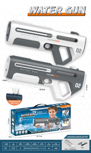 Venta al por mayor de juguete al aire libre potente automático de disparo continuo recargable pistola de chorro de luz pistola de agua eléctrica para la playa de vacaciones - Product Image 5