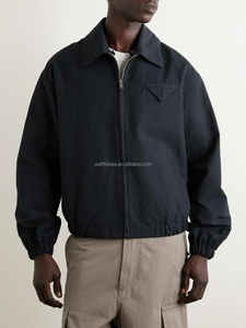 Giacca Unisex in Misto Cotone e Tela con Colletto in Pelle Staccabile, Stile Vintage da Lavoro e Aviatore - Product Image 5