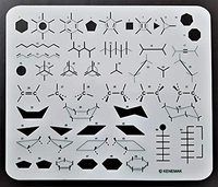 Modèle de dessin de pochoir de chimie organique multifonction le plus récent
