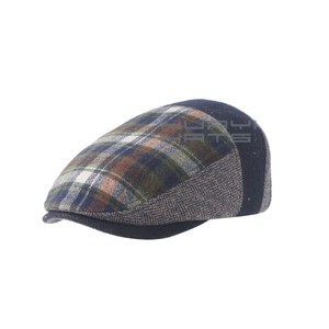 Huayi personnalisable boulanger garçon béret chapeau Gizonki casquette plate Patchwork Cadet casquette pour hommes <span class=keywords><strong>luxe</strong></span> loisirs cyclisme - Product Image 1