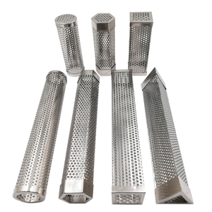 Round SS 304 Perforated Screen Tube <strong>Filters</strong> BBQ Grill Hot Cold Smoke Smoking <strong>Mesh</strong> Tube BBQ <strong>Smoker</strong> Tube - Product Image 6