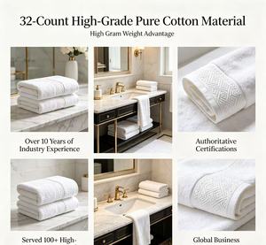 Ensemble de serviettes de luxe 5 étoiles pour hôtel, 100% coton biologique, écologique, hypoallergénique, avec logo personnalisé, jacquard, serviettes de visage, tapis de bain, serviettes de toilette - Product Image 5