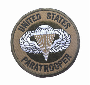 미국 낙하산 병 수 놓은 팔 배지 USAF Pararescue 후크 루프 전술 어깨 배지 - Product Image 6