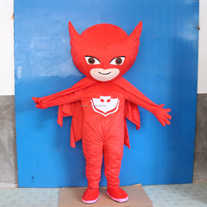 Efun MOQ 1 PC Professional <span class=keywords><strong>Custom</strong></span> <span class=keywords><strong>Red</strong></span> Masked Man Maskottchen Kostüm Walking Cartoon Charakter Maskottchen Kostüm zum Verkauf - Product Image 1