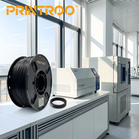 Filamen PRINTROO ABS/ASA/ASA-CF 10% Serat Karbon 1.75mm Filamen Printer 3D Hitam Cocok untuk Printer Lab